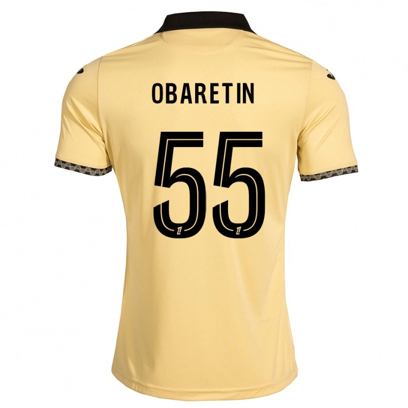 Danxen Kobiety Nosa Edward Obaretin #55 Navajowhite Czarny Wyjazdowa Koszulka 2026/27 Koszulki Klubowe