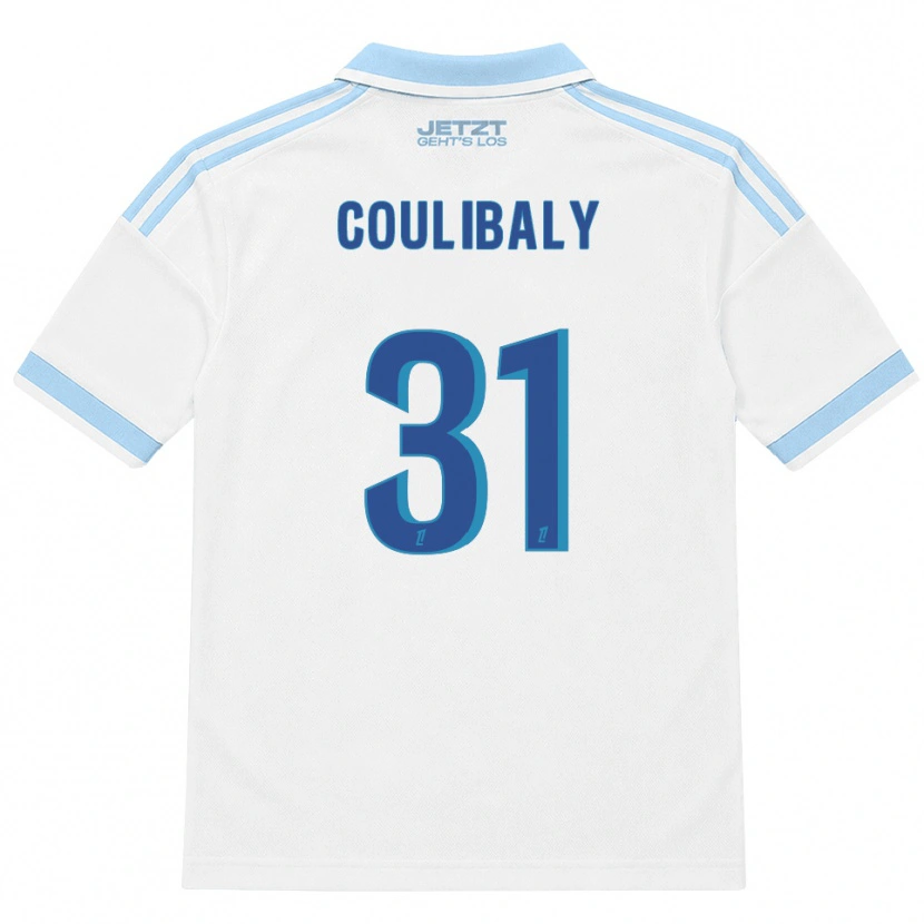 Danxen Kobiety Karim Coulibaly #31 Jasny Błękit Biały Czerwony Wyjazdowa Koszulka 2026/27 Koszulki Klubowe