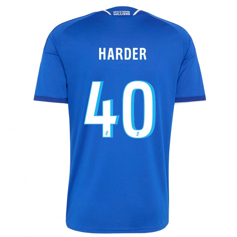 Danxen Kobiety Conrad Harder #40 Królewski Niebieski Biały Domowa Koszulka 2026/27 Koszulki Klubowe