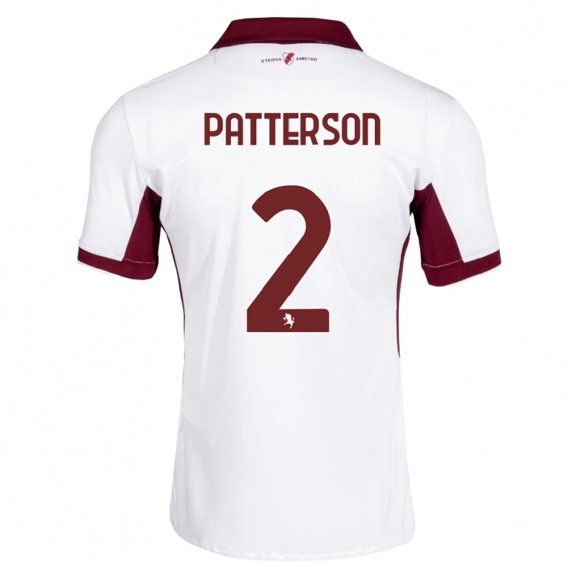 Danxen Dzieci Nathan Patterson #2 Bordowy Biały Czerwony Wyjazdowa Koszulka 2026/27 Koszulki Klubowe