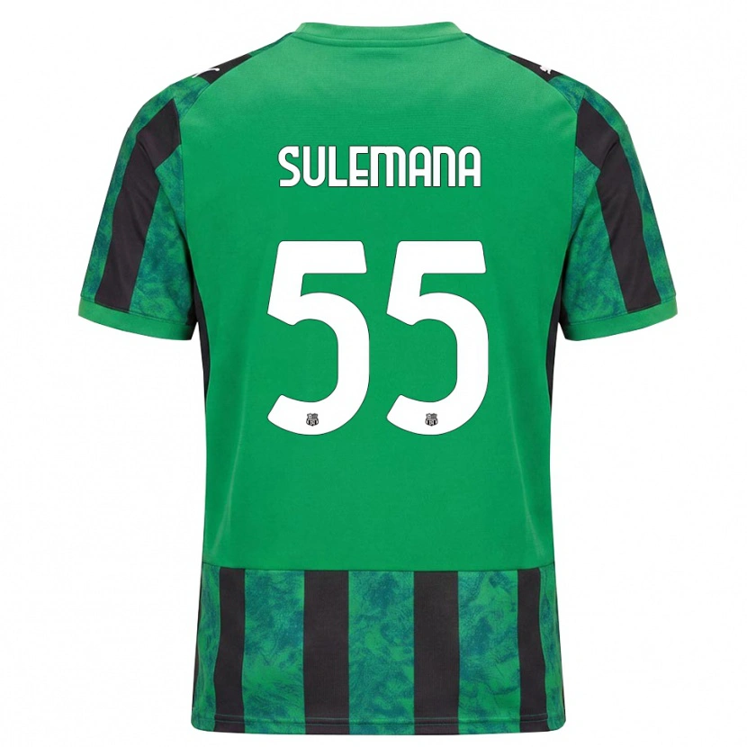 Danxen Dzieci Ibrahim Sulemana #55 Zielony Czarny Biały Domowa Koszulka 2026/27 Koszulki Klubowe