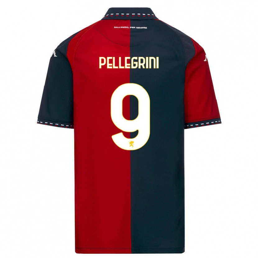 Danxen Dzieci Fernando Pellegrini #9 Czerwony Czarny Biały Domowa Koszulka 2026/27 Koszulki Klubowe