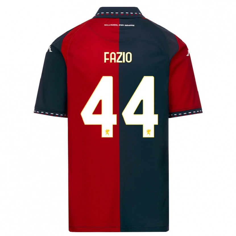 Danxen Dzieci Agostino Fazio #44 Czerwony Czarny Biały Domowa Koszulka 2026/27 Koszulki Klubowe