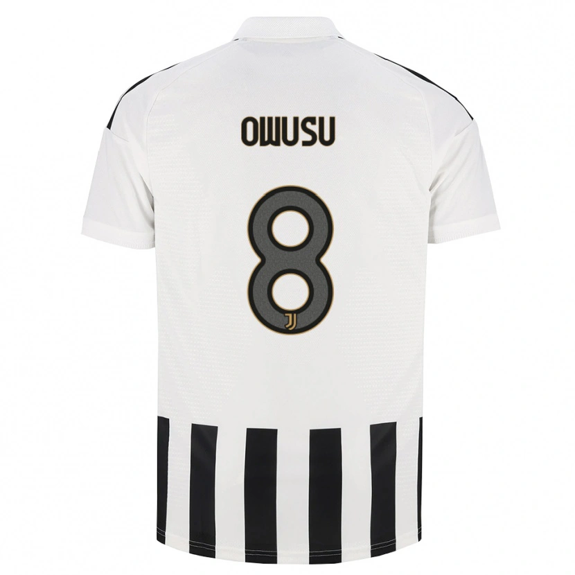 Danxen Dzieci Augusto Owusu #8 Czarny Biały Brązowy Domowa Koszulka 2026/27 Koszulki Klubowe