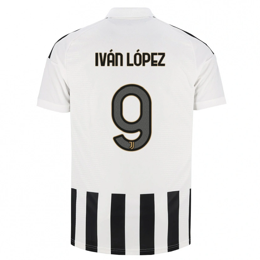 Danxen Dzieci Iván López #9 Czarny Biały Brązowy Domowa Koszulka 2026/27 Koszulki Klubowe