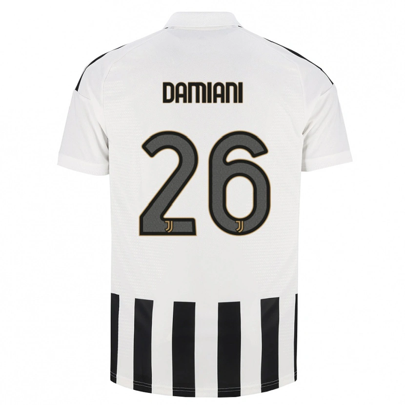 Danxen Dzieci Samuele Damiani #26 Czarny Biały Brązowy Domowa Koszulka 2026/27 Koszulki Klubowe