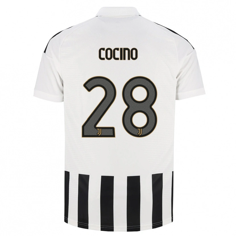 Danxen Dzieci Martina Cocino #28 Czarny Biały Brązowy Domowa Koszulka 2026/27 Koszulki Klubowe