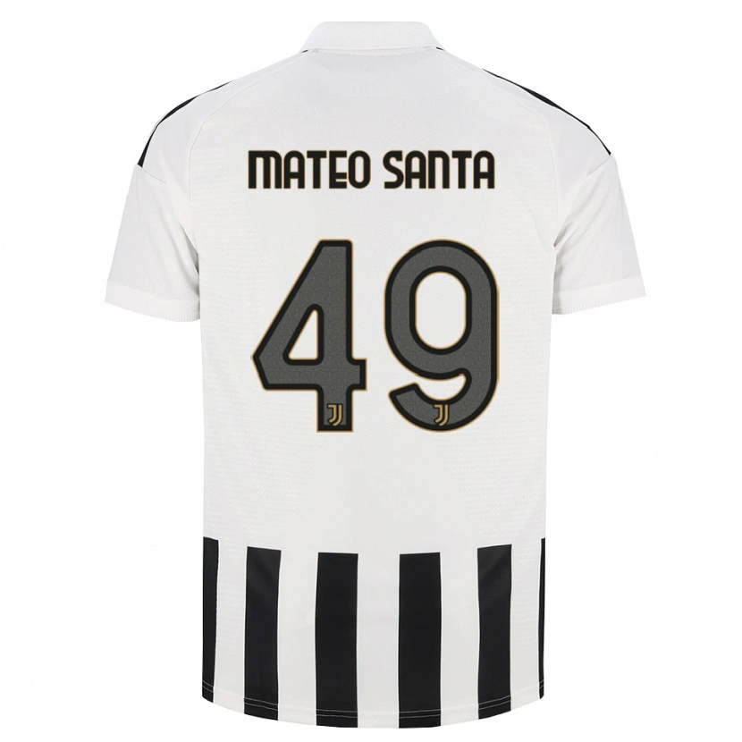 Danxen Dzieci Mateo Santa Maria #49 Czarny Biały Brązowy Domowa Koszulka 2026/27 Koszulki Klubowe