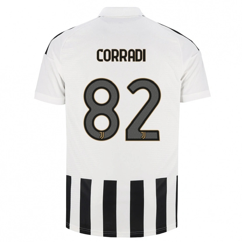 Danxen Dzieci Christian Corradi #82 Czarny Biały Brązowy Domowa Koszulka 2026/27 Koszulki Klubowe