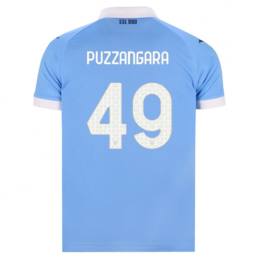 Danxen Dzieci Angelo Antonio Puzzangara #49 Błękitny Czarny Biały Domowa Koszulka 2026/27 Koszulki Klubowe