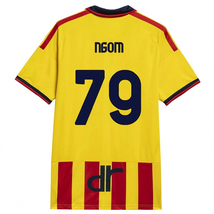 Danxen Dzieci Oumar Ngom #79 Żółty Czerwony Domowa Koszulka 2026/27 Koszulki Klubowe