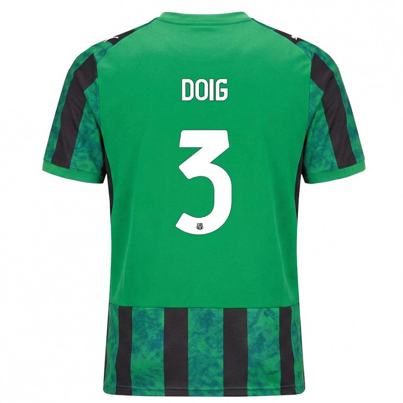 Danxen Dzieci Josh Doig #3 Zielony Czarny Biały Domowa Koszulka 2026/27 Koszulki Klubowe