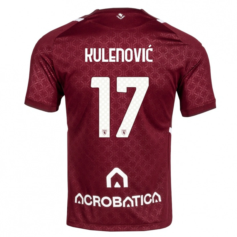Danxen Dzieci Sandro Kulenović #17 Bordowy Biały Domowa Koszulka 2026/27 Koszulki Klubowe