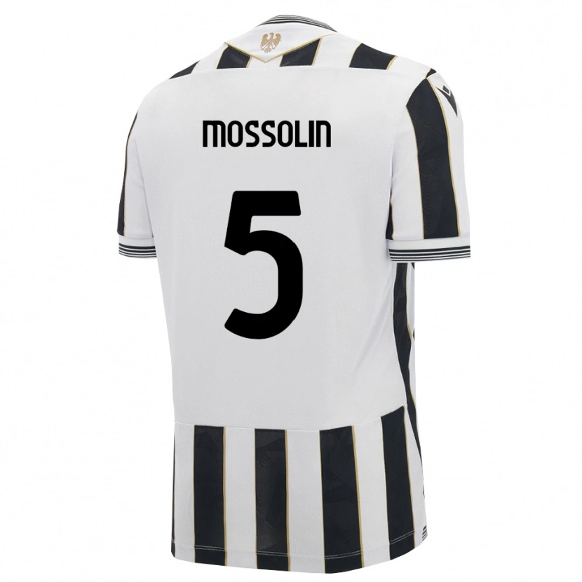 Danxen Dzieci Lorenzo Mossolin #5 Czarny Biały Różowy Domowa Koszulka 2026/27 Koszulki Klubowe