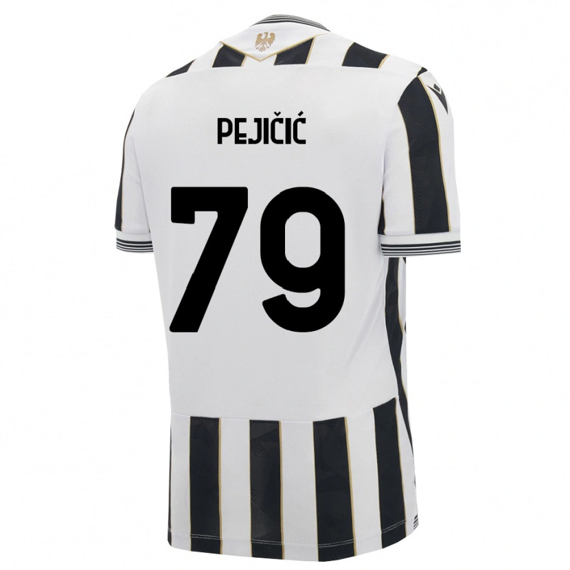 Danxen Dzieci David Pejičić #79 Czarny Biały Różowy Domowa Koszulka 2026/27 Koszulki Klubowe