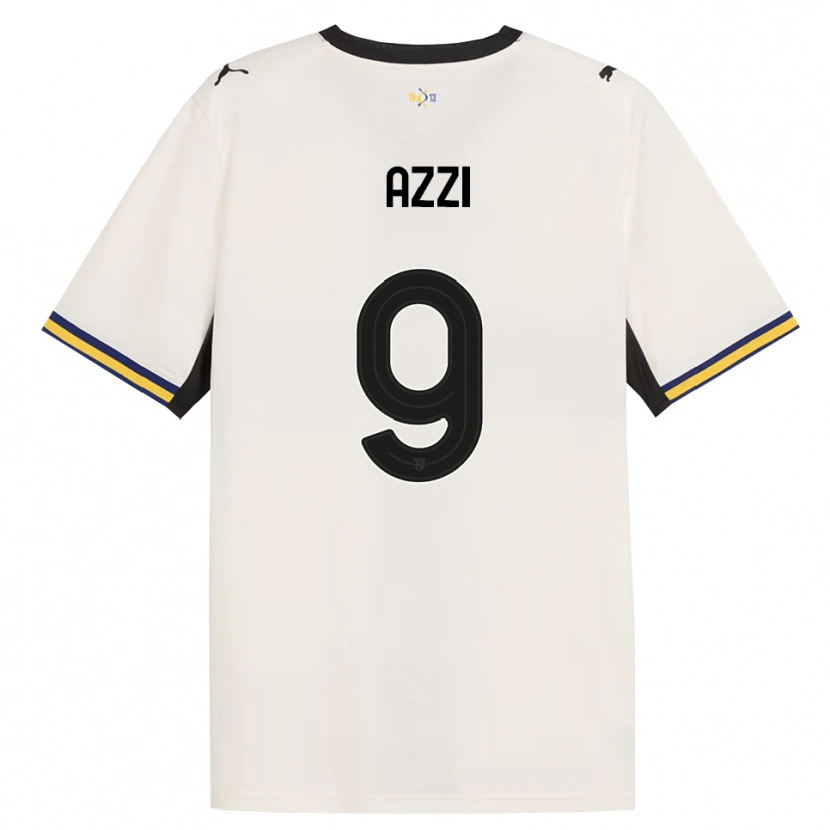 Danxen Dzieci Federico Azzi #9 Białawy Czarny Żółty Domowa Koszulka 2026/27 Koszulki Klubowe
