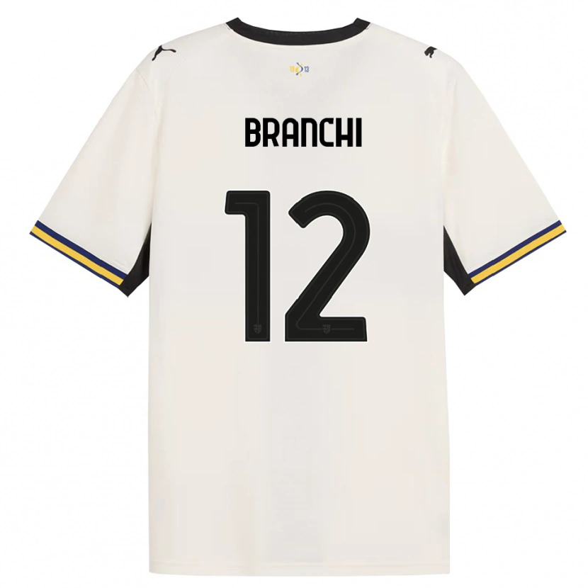 Danxen Dzieci Ferruccio Branchi #12 Białawy Czarny Żółty Domowa Koszulka 2026/27 Koszulki Klubowe