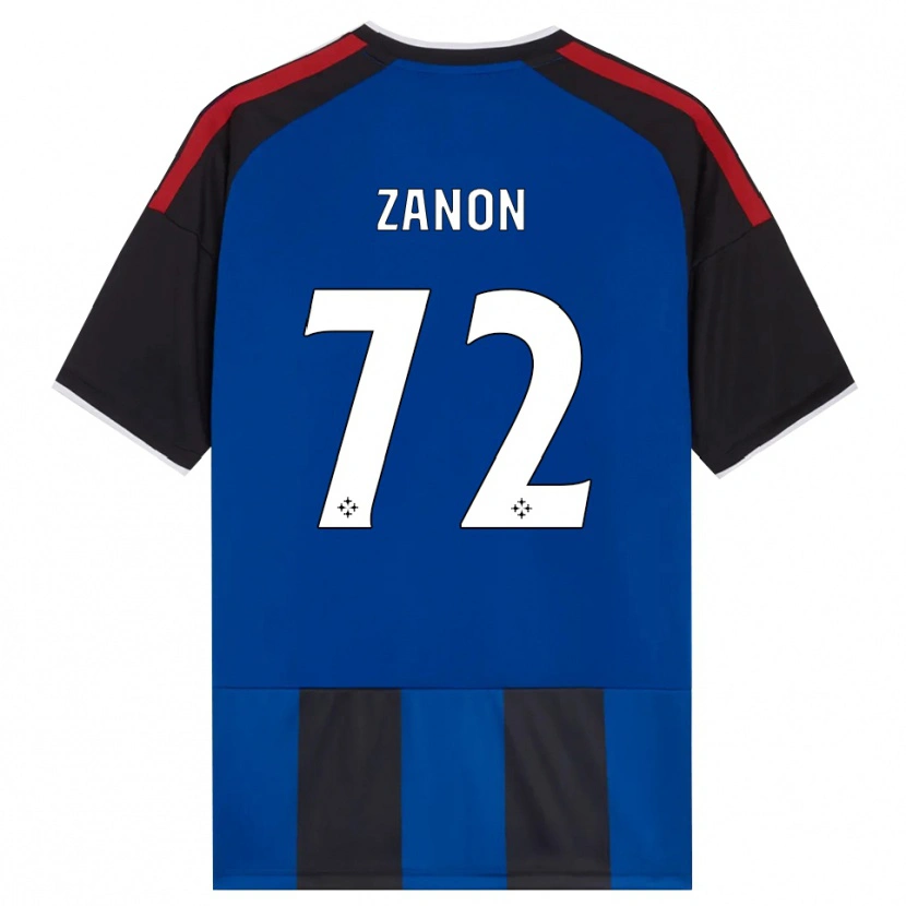 Danxen Dzieci Simone Zanon #72 Czarny Czerwony Biały Niebieski Domowa Koszulka 2026/27 Koszulki Klubowe