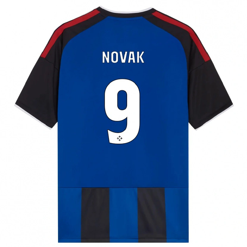Danxen Dzieci Maros Novak #9 Czarny Czerwony Biały Niebieski Domowa Koszulka 2026/27 Koszulki Klubowe