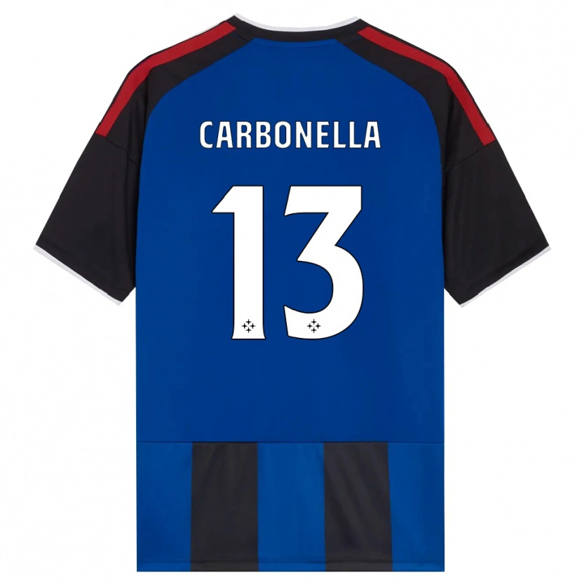 Danxen Dzieci Francesco Carbonella #13 Czarny Czerwony Biały Niebieski Domowa Koszulka 2026/27 Koszulki Klubowe