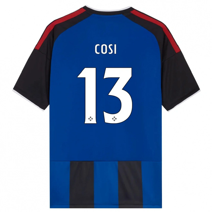 Danxen Dzieci Tommaso Cosi #13 Czarny Czerwony Biały Niebieski Domowa Koszulka 2026/27 Koszulki Klubowe