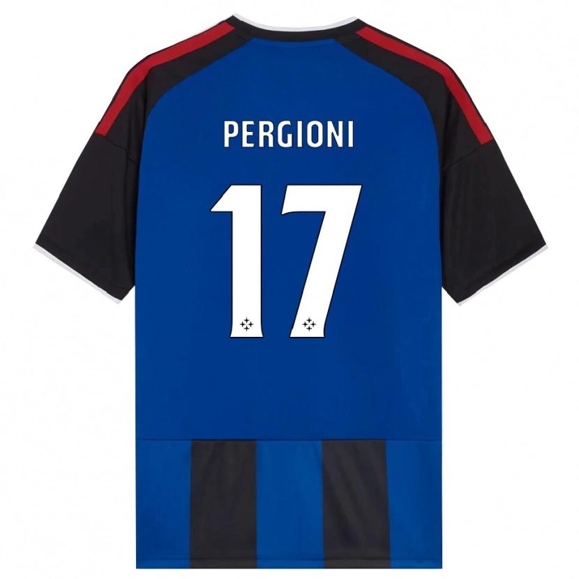 Danxen Dzieci Kevin Pergioni #17 Czarny Czerwony Biały Niebieski Domowa Koszulka 2026/27 Koszulki Klubowe