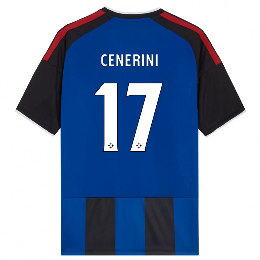 Danxen Dzieci Marco Cenerini #17 Czarny Czerwony Biały Niebieski Domowa Koszulka 2026/27 Koszulki Klubowe