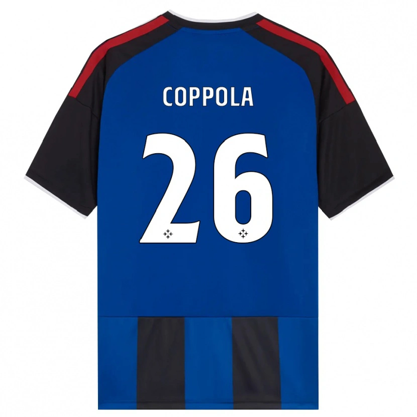 Danxen Dzieci Francesco Coppola #26 Czarny Czerwony Biały Niebieski Domowa Koszulka 2026/27 Koszulki Klubowe