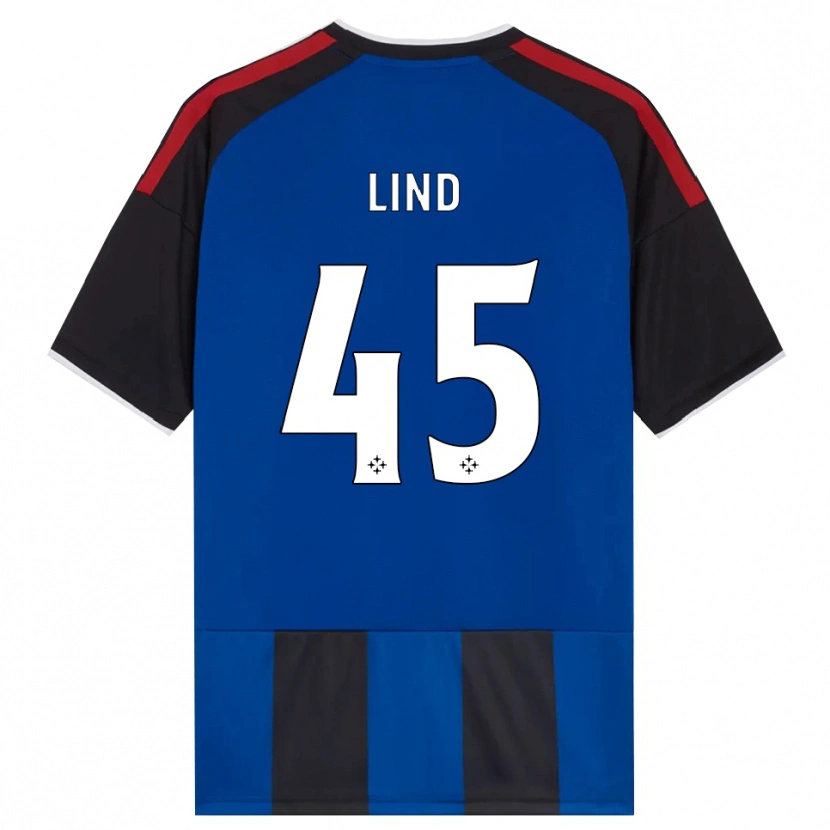 Danxen Dzieci Alexander Lind #45 Czarny Czerwony Biały Niebieski Domowa Koszulka 2026/27 Koszulki Klubowe