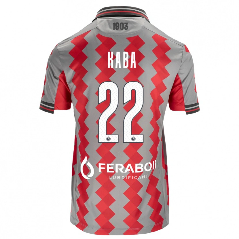 Danxen Dzieci Karamoko Kaba #22 Szary Czerwony Biały Domowa Koszulka 2026/27 Koszulki Klubowe