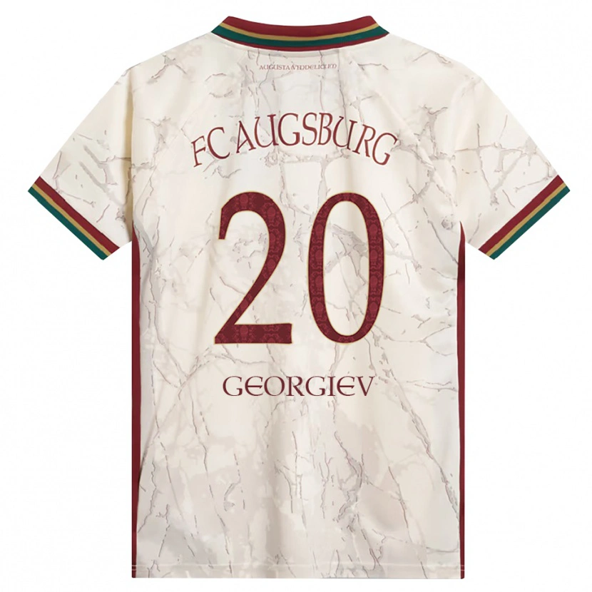 Danxen Dzieci Bojan Georgiev #20 Zielony Ryż Biały Bordowy Domowa Koszulka 2026/27 Koszulki Klubowe