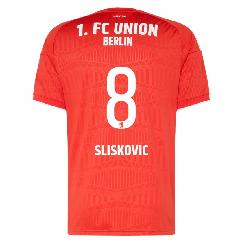 Danxen Dzieci Duje Sliskovic #8 Czerwony Biały Domowa Koszulka 2026/27 Koszulki Klubowe