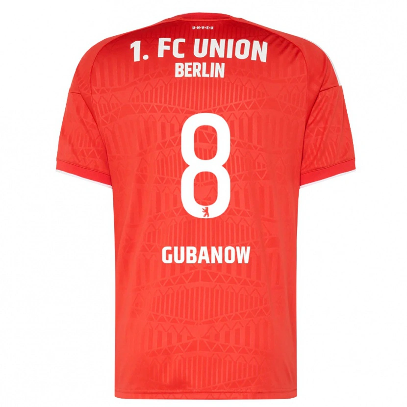 Danxen Dzieci Oskar Gubanow #8 Czerwony Biały Domowa Koszulka 2026/27 Koszulki Klubowe