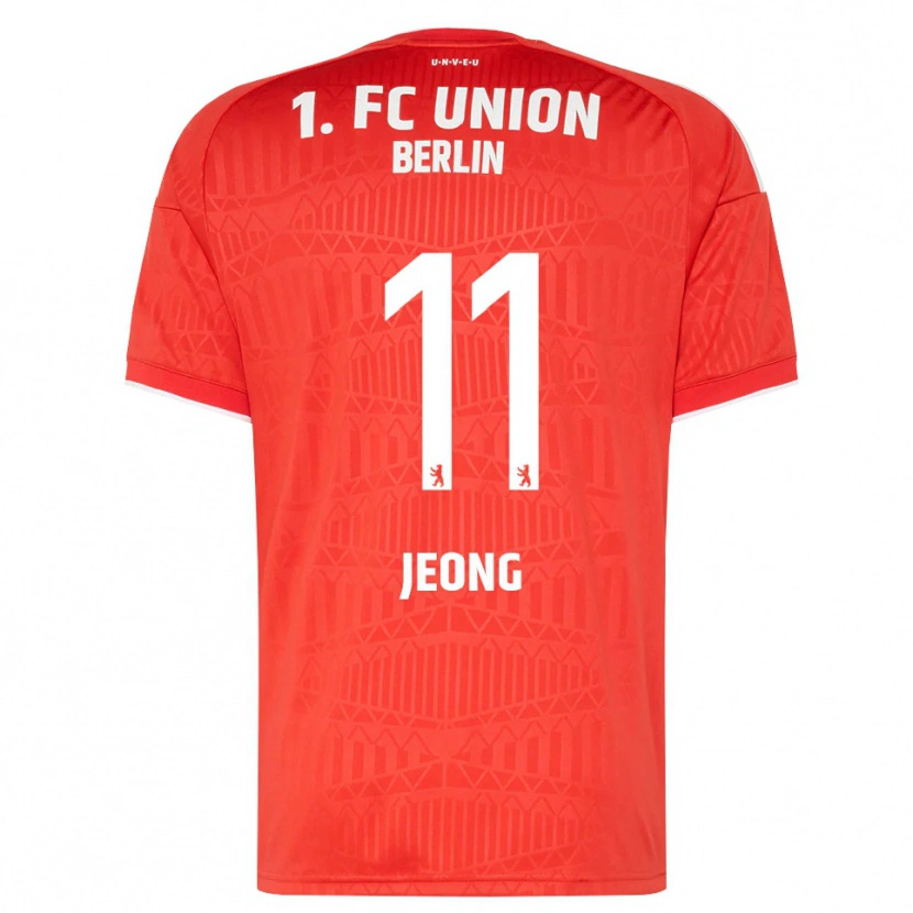 Danxen Dzieci Woo-Yeong Jeong #11 Czerwony Biały Domowa Koszulka 2026/27 Koszulki Klubowe