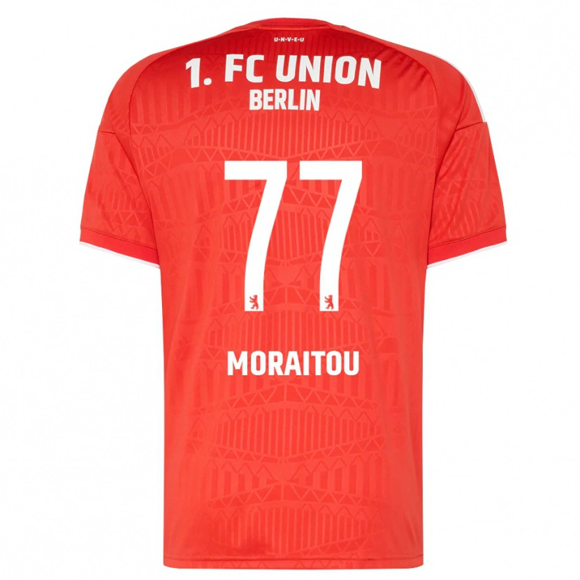 Danxen Dzieci Athanasia Moraitou #77 Czerwony Biały Domowa Koszulka 2026/27 Koszulki Klubowe