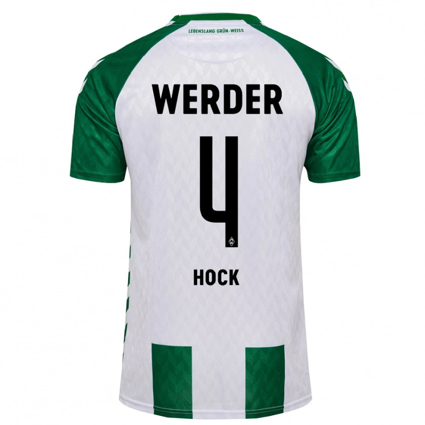 Danxen Dzieci Alexander Höck #4 Zielony Biały Domowa Koszulka 2026/27 Koszulki Klubowe