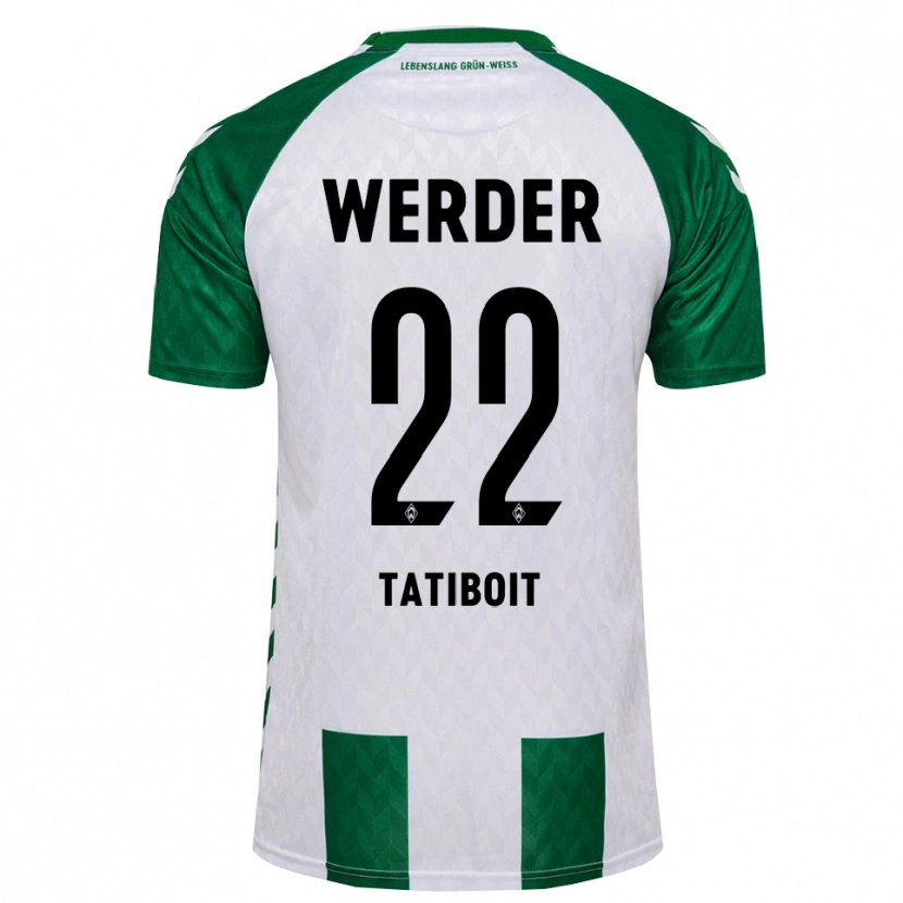 Danxen Dzieci Kieran Tatiboit #22 Zielony Biały Domowa Koszulka 2026/27 Koszulki Klubowe