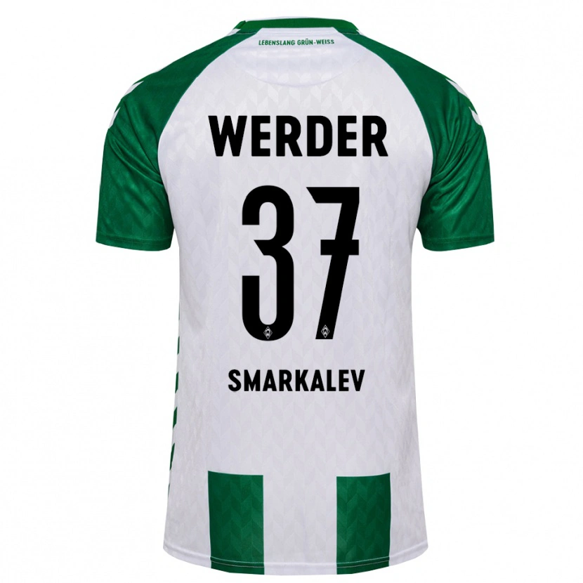 Danxen Dzieci Stefan Smarkalev #37 Zielony Biały Domowa Koszulka 2026/27 Koszulki Klubowe