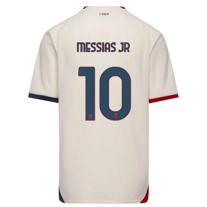 Danxen Dzieci Junior Messias #10 Białawy Czerwony Wyjazdowa Koszulka 2026/27 Koszulki Klubowe