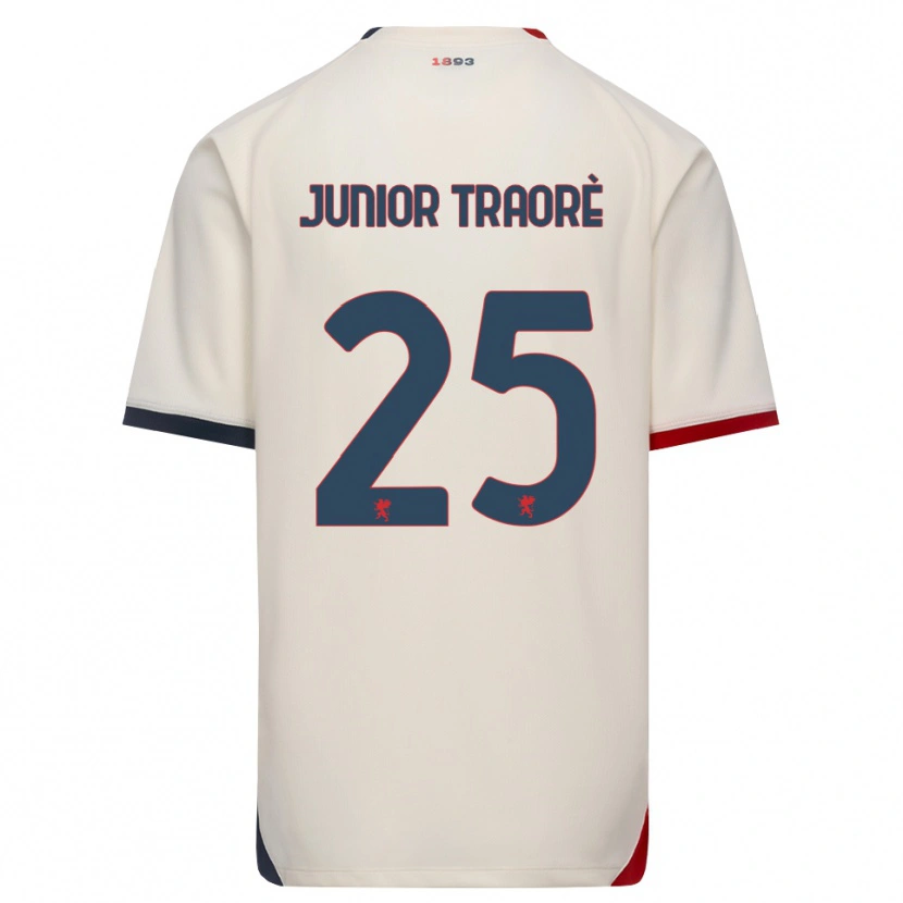 Danxen Dzieci Hamed Traoré #25 Białawy Czerwony Wyjazdowa Koszulka 2026/27 Koszulki Klubowe