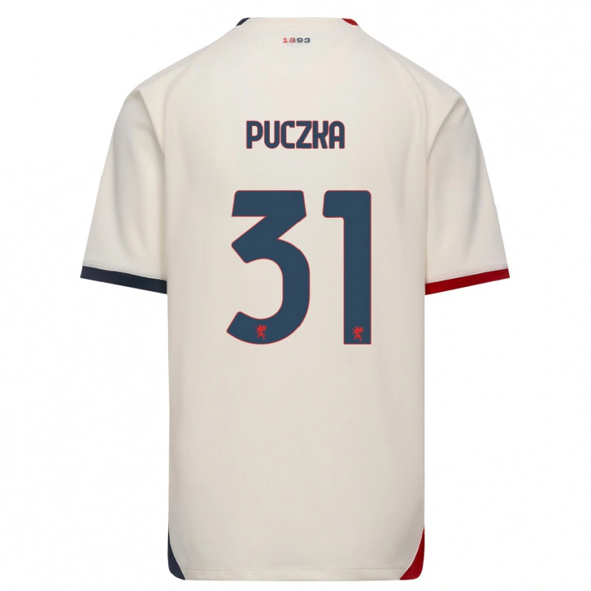 Danxen Dzieci David Puczka #31 Białawy Czerwony Wyjazdowa Koszulka 2026/27 Koszulki Klubowe