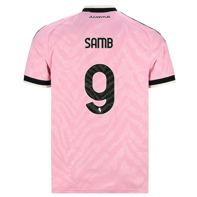 Danxen Dzieci Demba Samb #9 Różowy Czarny Wyjazdowa Koszulka 2026/27 Koszulki Klubowe
