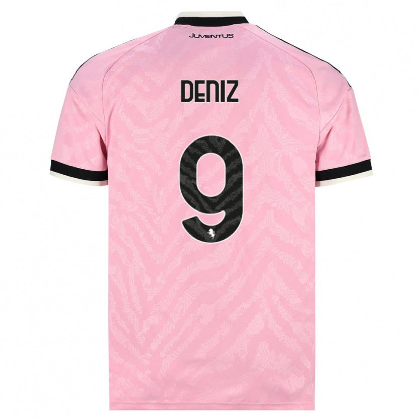 Danxen Dzieci Esad Deniz #9 Różowy Czarny Wyjazdowa Koszulka 2026/27 Koszulki Klubowe