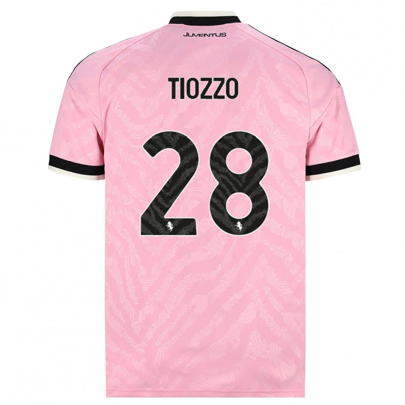 Danxen Dzieci Marco Tiozzo #28 Różowy Czarny Wyjazdowa Koszulka 2026/27 Koszulki Klubowe