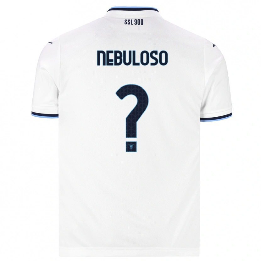 Danxen Dzieci Giulio Nebuloso #0 Biały Granatowy Wyjazdowa Koszulka 2026/27 Koszulki Klubowe