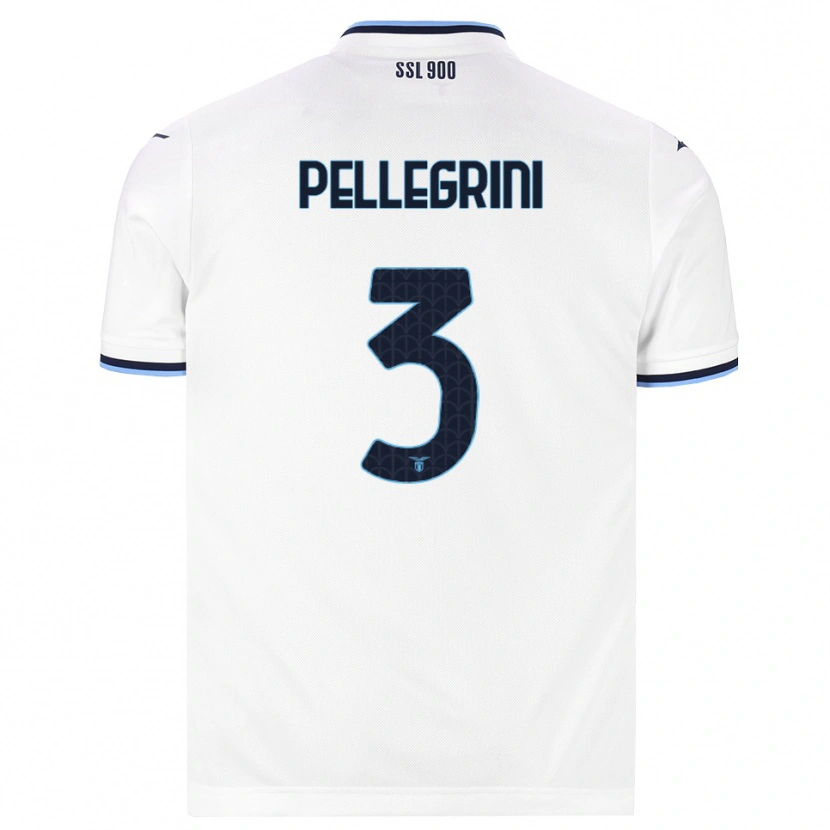 Danxen Dzieci Luca Pellegrini #3 Biały Granatowy Wyjazdowa Koszulka 2026/27 Koszulki Klubowe