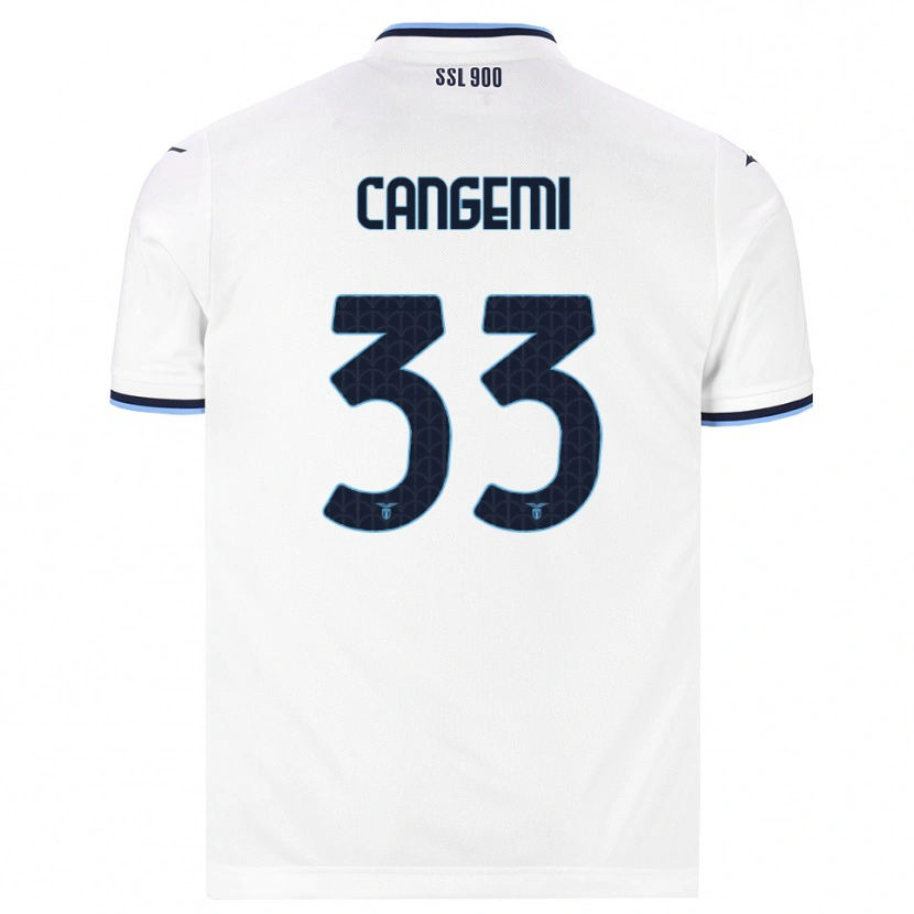 Danxen Dzieci Emanuele Cangemi #33 Biały Granatowy Wyjazdowa Koszulka 2026/27 Koszulki Klubowe