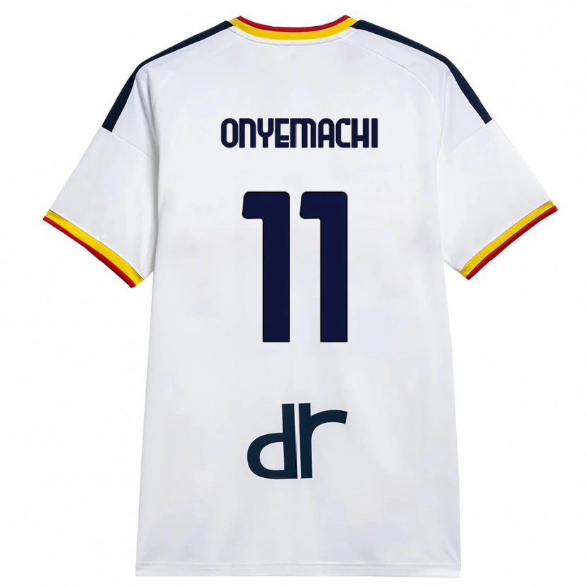 Danxen Dzieci Divine Onyemachi #11 Biały Żółty Czerwony Wyjazdowa Koszulka 2026/27 Koszulki Klubowe