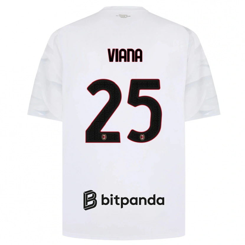 Danxen Dzieci Viana Seedorf #25 Biały Czerwony Czarny Wyjazdowa Koszulka 2026/27 Koszulki Klubowe