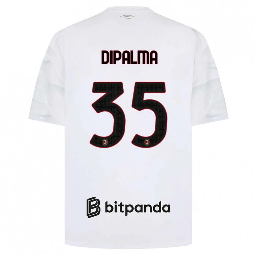 Danxen Dzieci Matteo Dipalma #35 Biały Czerwony Czarny Wyjazdowa Koszulka 2026/27 Koszulki Klubowe